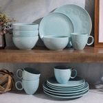 conjunto de jantar 16 peças porcelana aqua gibson a-bi