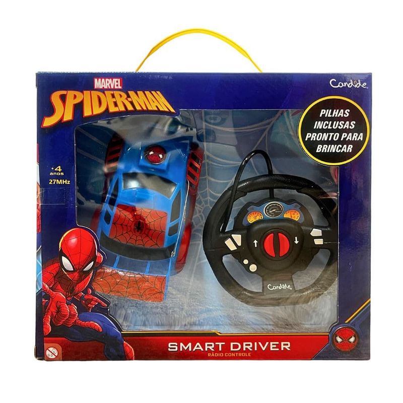 Carro Controle Remoto Smart Driver Spider-man Candide