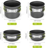 conjunto de panelas para acampamento odoland a-bi