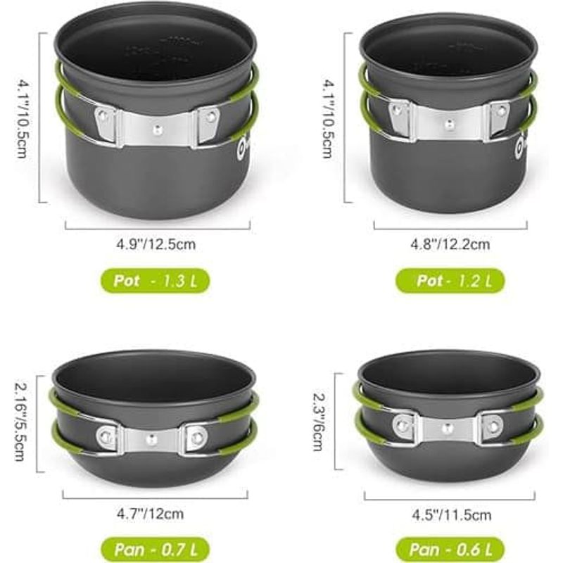 conjunto de panelas para acampamento odoland a-bi