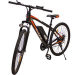 bicicleta elétrica mountain bike boram aro 26 250w laranja mb-02