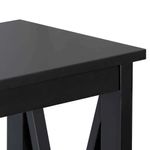 mesa lateral super deal mdf 80x30x99,8cm preto a-bi