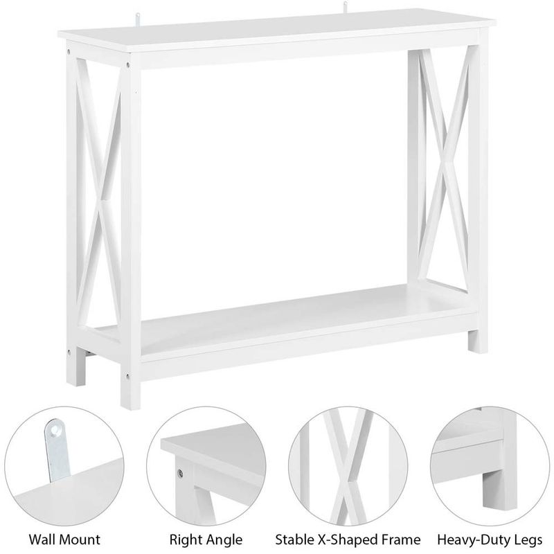mesa lateral super deal mdf 80x30x99,8cm branco a-bi