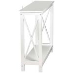 mesa lateral super deal mdf 80x30x99,8cm branco a-bi