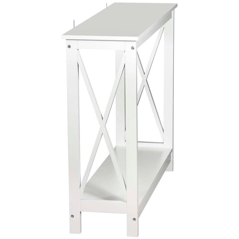 mesa lateral super deal mdf 80x30x99,8cm branco a-bi