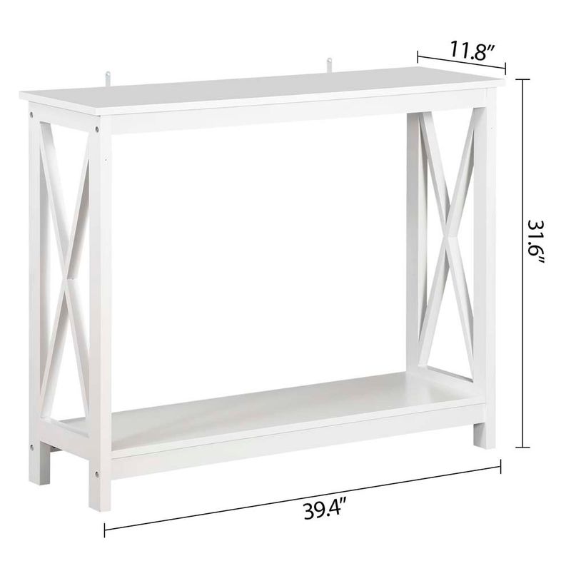 mesa lateral super deal mdf 80x30x99,8cm branco a-bi