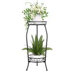 suporte de plantas vecelo em metal 69x31,5x31,5cm preto a-bi