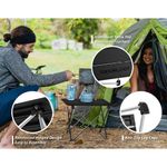 mesa de acampamento dobrável portátil trekology 29,2x39,4x34,5cm preto a-bi