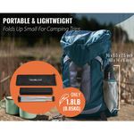 mesa de acampamento dobrável portátil trekology 29,2x39,4x34,5cm preto a-bi