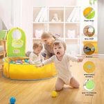 barraca de praia para bebês fbsport proteção uv fps50+ e aro de basquete - bolas não incluídas a-bi