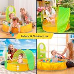 barraca de praia para bebês fbsport proteção uv fps50+ e aro de basquete - bolas não incluídas a-bi