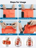 bolsa impermeável 10 litros heeta laranja a-bi