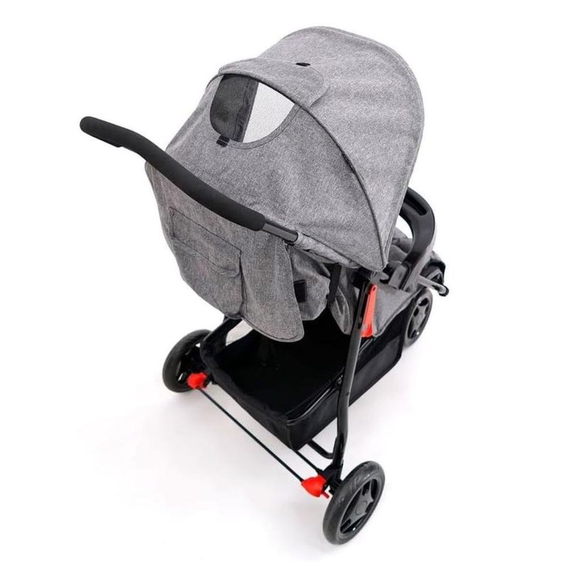 carrinho de bebê voyage delta 3 rodas cinza mescla (mp)