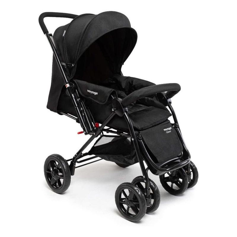 carrinho de bebê voyage passeio tipo berço choice preto (mp)