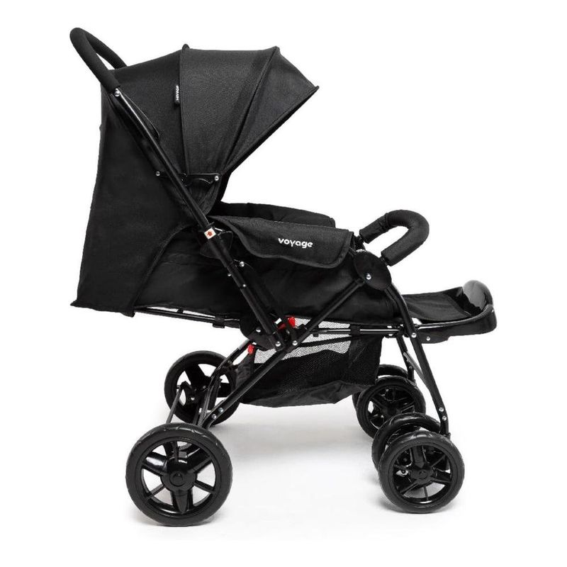 carrinho de bebê voyage passeio tipo berço choice preto (mp)