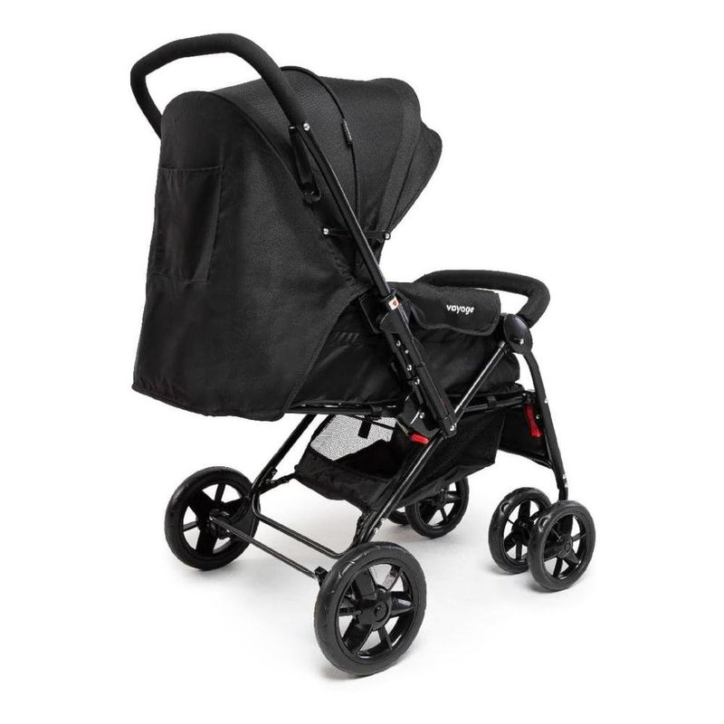 carrinho de bebê voyage passeio tipo berço choice preto (mp)
