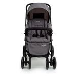 carrinho de bebê voyage passeio tipo berço choice cinza melange (mp)
