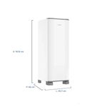 geladeira esmaltec 259 litros inverter cycle defrost roc35 pro 127v branco