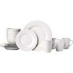 jogo de jantar porcelana amazon 16 peças branco a-bi