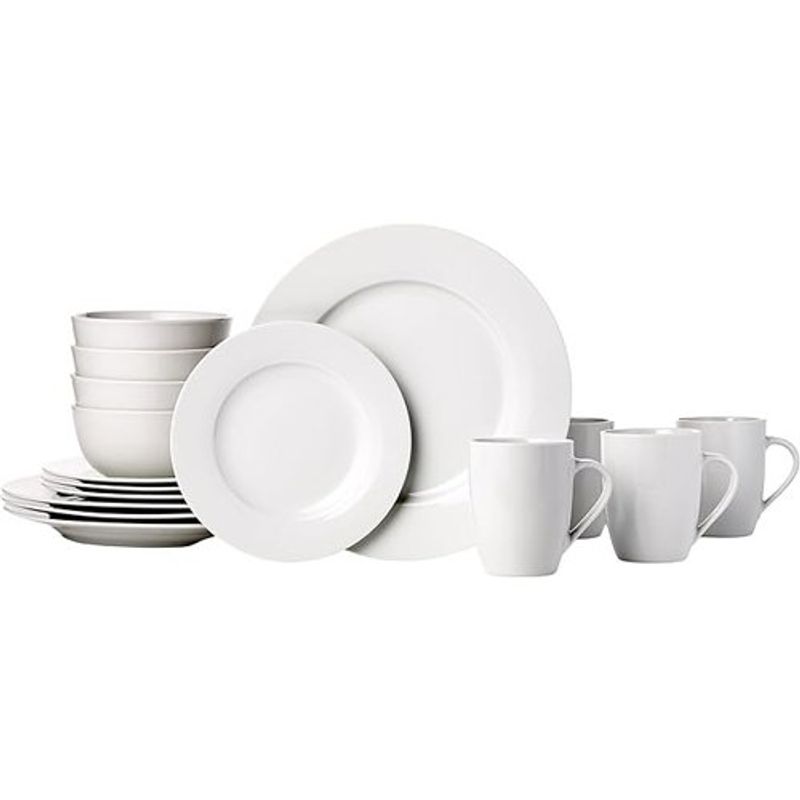 jogo de jantar porcelana amazon 16 peças branco a-bi