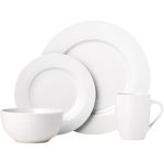 jogo de jantar porcelana amazon 16 peças branco a-bi