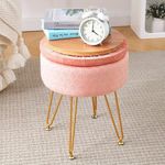 puff banqueta cpintltr veludo blush a-bi