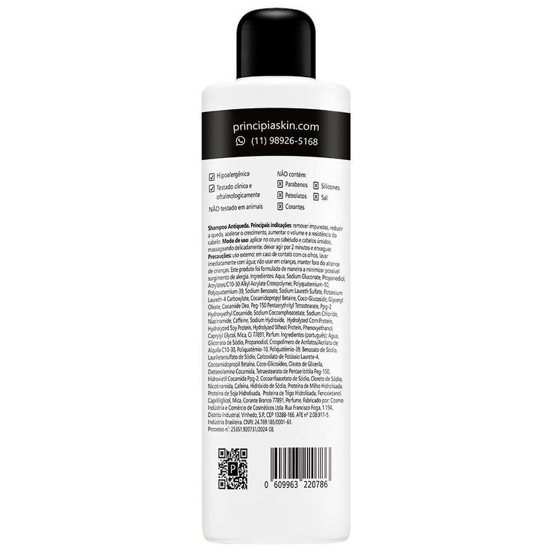 shampoo antiqueda principia aq-01 250ml