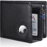 carteira masculina artpaxy com suporte airtag preto a-bi