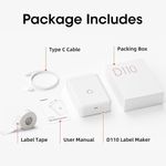 mini impressora niimbot para etiquetas d110 branco a-bi