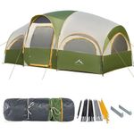 barraca para camping gohimal 8 pessoas verde a-bi