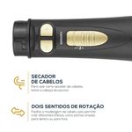 escova rotativa britânia preto e dourado ber20pd