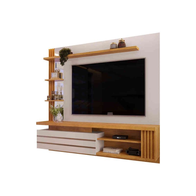 painel para tv até 55" dj móveis marin bali e cedro