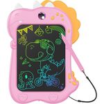 brinquedo tablet de escrita para crianças lcd kizmyee tela 8" rosa a-bi