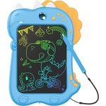 tablet de escrita para crianças lcd kizmyee tela 8" azul a-bi