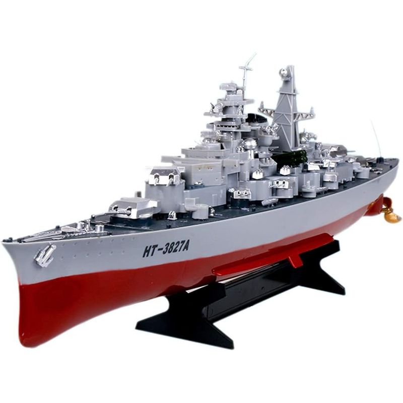 navio de controle remoto militar alemão bismarck 1/360 rc a-bi