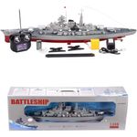 navio de controle remoto militar alemão bismarck 1/360 rc a-bi