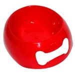 comedouro stillpet soft médio 900ml vermelho (mp)