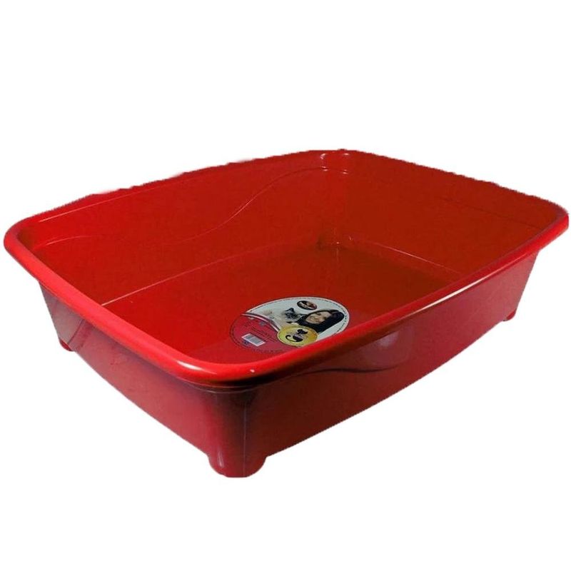 banheira para gato classic furacão pet vermelho (mp)
