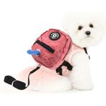 mochila para cães fladorepet pequeno/médio porte rosa a-bi