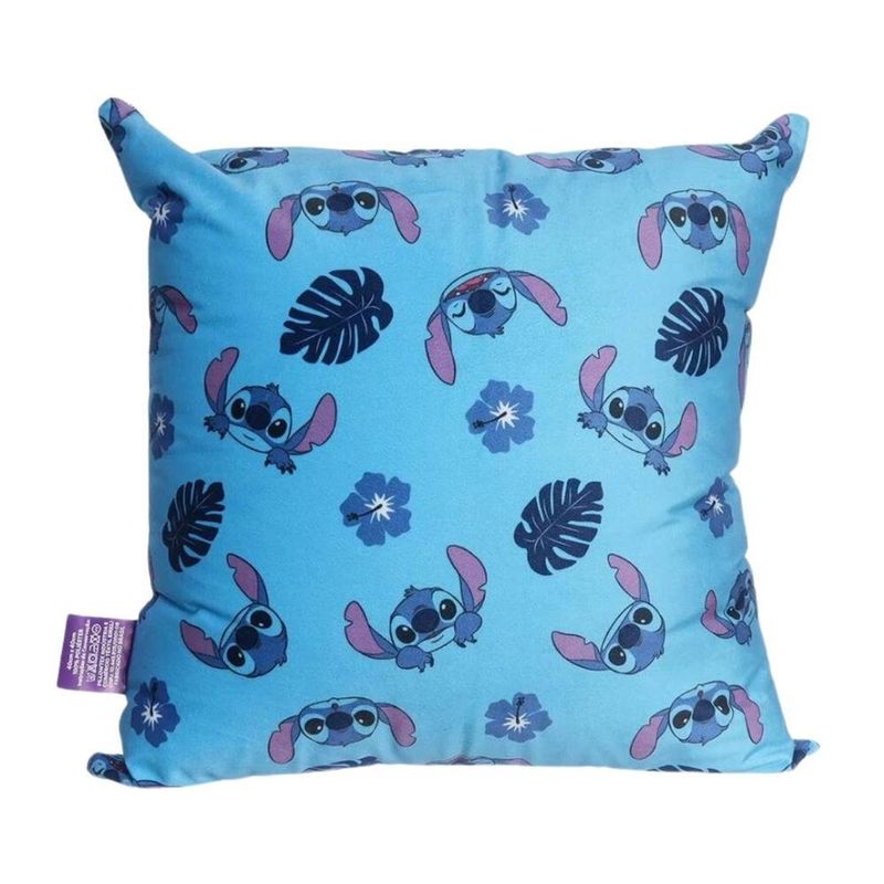 almofada zonacriativa stitch fibra veludo 40x40cm 5347 (mp)