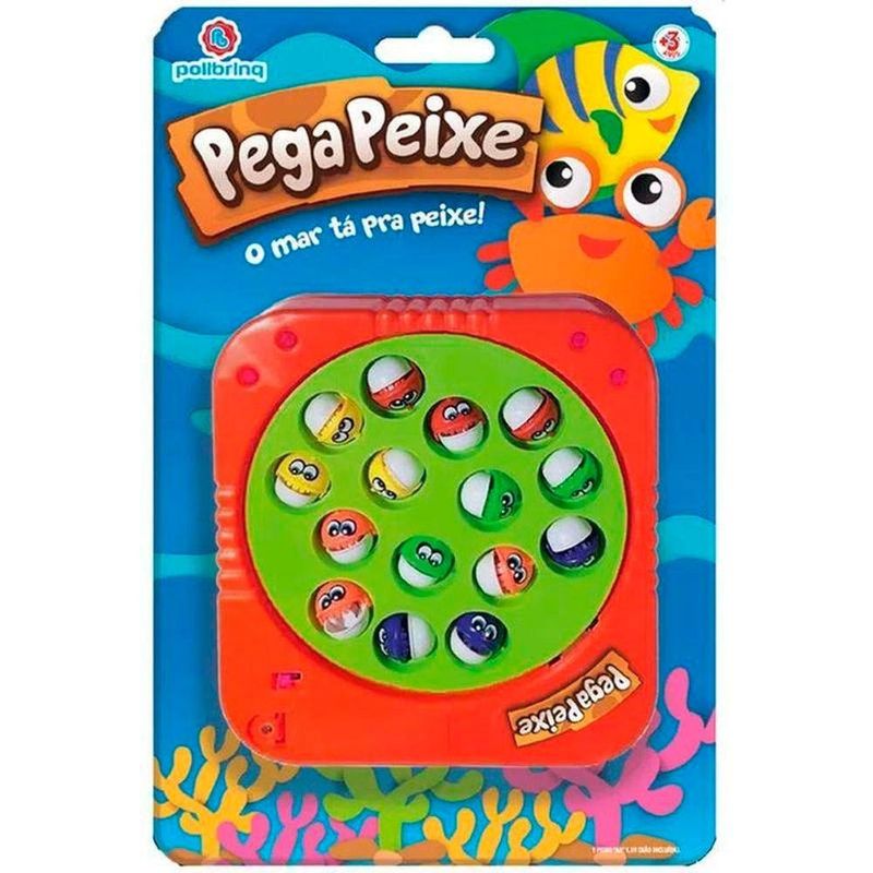 jogo recreativo polibrinq pega peixe laranja (mp)