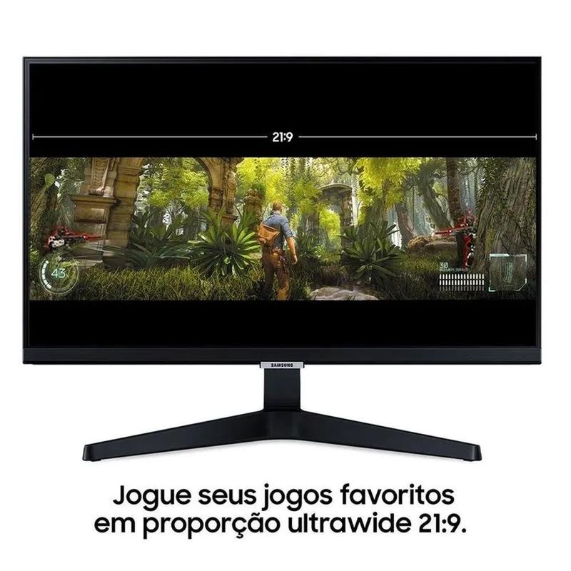 monitor led smart samsung 24 full hd wide m5 bluetooth preto (mp)