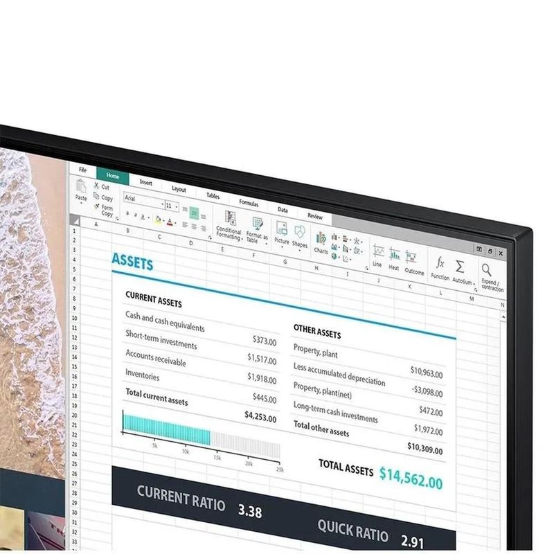 monitor led smart samsung 24 full hd wide m5 bluetooth preto (mp)