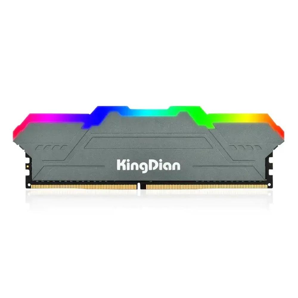 Memória RAM para Desktop KingDian 16GB RGB DDR4 3200Mhz Cinza (MP)