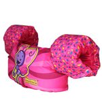 colete ativa kids borboletinha até 25kg rosa