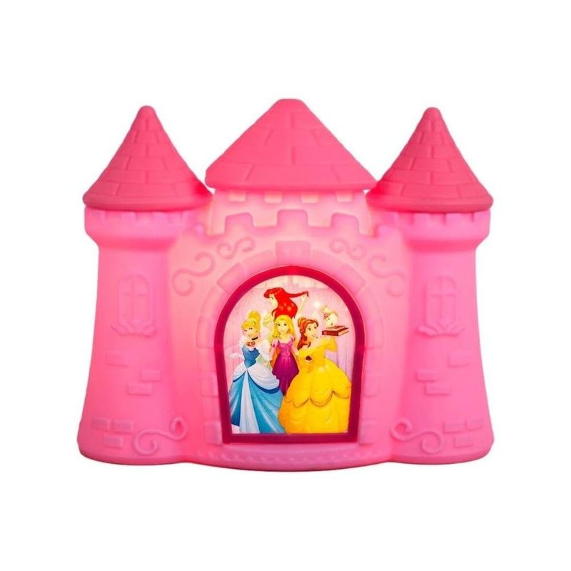 luminária usare castelo princesas disney 25x29,5x14,5cm 1810 (mp)