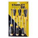 jogo de 6 peças stanley emborrachada stmt66672-840
