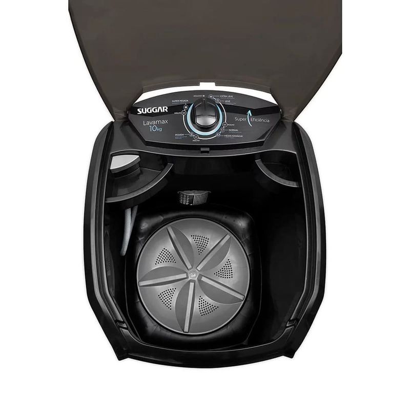 lavadora tanquinho suggar 10kg lavamax 127v lx1021pt preto (mp)
