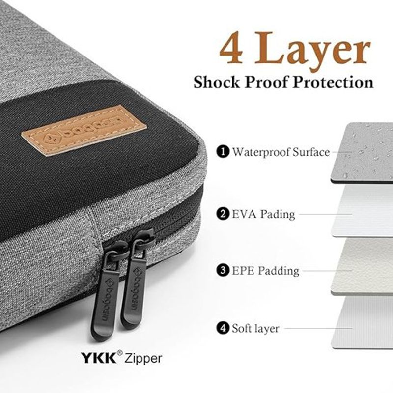 capa para notebook bagasin 11 à 17" cinza a-bi
