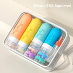 kit de viagem 18 peças em silicone tocelffe a-bi